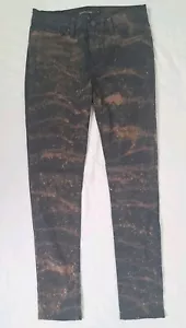 Calvin Klein Damenjeans kupfergebleicht schwarz braun goldfarben vorne Größe 4 W28 L31 - Bild 1 von 21