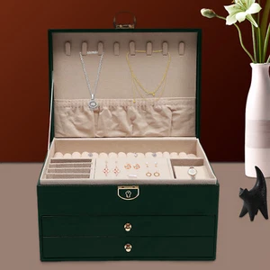Watch Box Case Jewelry Organizer Watch Holder Display Case PU Watch Storage Box - Picture 1 of 12