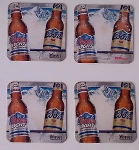 4 SOUS BOCK BIER COORS LIGHT BEER COLD AS THE ROCKIES SILVER BULLET - Bild 1 von 1