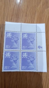 GB Decimal 151/2p Definitive Regional Wales Corner Block of4 MNH Combine Postage - Picture 1 of 1
