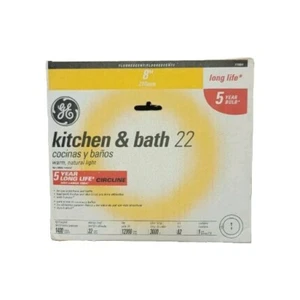 GE Kitchen & Bath 8" Circline Fluorescent Light Bulb 22W 1400 Lumens New In Box - Picture 1 of 8