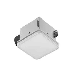 80/110 CFM Ceiling Mount Room Side Installation Square Bathroom Exhaust Fan w/Ni - Picture 1 of 6