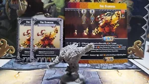 Massive Darkness Elementals Fire Elemental with MD1 and MD2 cards - Picture 1 of 1