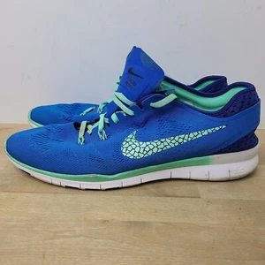 Nike Free 5.0 TR Fit 5 Soar Green Blue Running Sneakers 718932-401 Womens Sz 13 - Picture 1 of 10