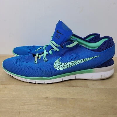 Nike Free 5.0 TR Fit 5 Soar Green Blue Running Sneakers 718932-401 Womens Sz 13 - Image 1 of 4