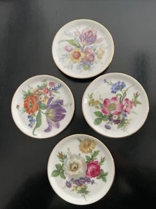 Juego de (4) platos/posavasos de porcelana Schwarzenhammer de colección Alemania Occidental - Imagen 1 de 10