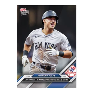 2024 Topps Now 130 Anthony Volpe Hits Cumpleaños HR 38/49 - ¡Envío Gratis! - Imagen 1 de 2