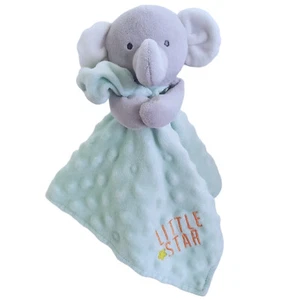 Carter's Child of Mine Elephant Little Star Green Security Blanket Rattle Lovey - Picture 1 of 8