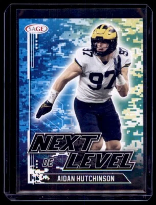 2022 SAGE Next Level Aidan Hutchinson Rookie Michigan Wolverines #90 2059 - Image 1 of 2