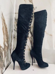Christian Louboutin Women Boots Very Rare Model Sexy Heels Size 40 - Picture 1 of 17