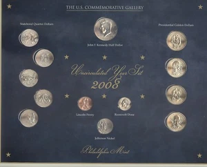 2008 U.S. Commemorative Gallery Uncirculated Year Set 2008 + Philadelphia mint - Picture 1 of 8