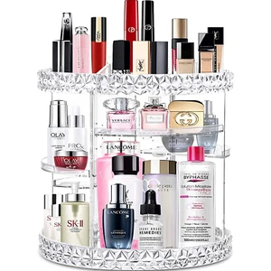 Organizador de Maquillaje Giratorio 360 Organizador de Perfumes con 8 Capas Ajustables Clear Co - Imagen 1 de 7