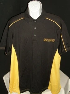 EXTREME PERFORMANCE BLACK/YELLOW POLY S/S POLO SHIRT SZ 2XL FIRMAN POWER EQUIPT. - Picture 1 of 9