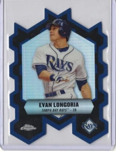 2013 Topps Chrome Cut to the Chase Die Cut Evan Longoria Refractor #CC-EL - Picture 1 of 2