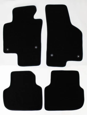 ¡NUEVO! Juego de 4 alfombrillas negras VW Jetta 2011-2018 trasero de goma Volkswagen Foto 1 de 4