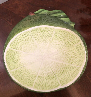 Pier One Imports Rebanada de Lima Verde Servir Relish Snack Plato de Sushi Foto 1 de 4