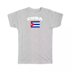 Gift T-Shirt : Cuba Flag Chest Cuban Expat Country Made In USA - Picture 1 of 13
