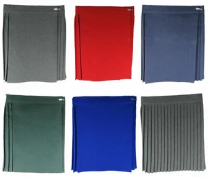 Girls School Gym Skirts PE Netball Sports Cosplay Tennis Pleats Wraparound Skirt - Picture 1 of 10