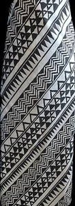 Pareo Hawaiian Polynesian Tribal Swimwear Cover Up Sarong Lava Wrap White Black  - Picture 1 of 3