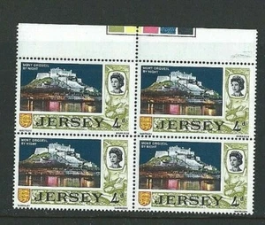 JERSEY 1969/70 - BLOQUE MARGEN T/L de 4 - SG 19 - 4d PICTORIAL DEFINITIVO MNH - Imagen 1 de 1