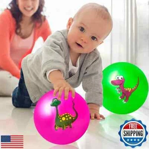 Hymaz 9 Inch 5 Pcs Bouncy Balls for Toddlers, Rubber Inflatable Bouncy Balls - Picture 1 of 3