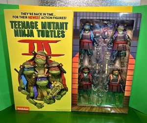 2023 NECA SDCC Exclusive- Teenage Mutant Ninja Turtles 3- Samurai Turtles 4-Pack - Picture 1 of 12