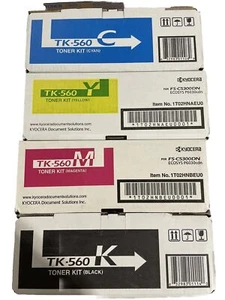 4x original Kyocera Toner TK-560 Black / Cyan / Magenta / Yellow A-Box - Bild 1 von 1