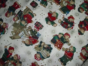 Patchworkstoff Weihnachten creme/bunt Peter Pan Fabrics 25x112cm Abverkauf!!! - Bild 1 von 1