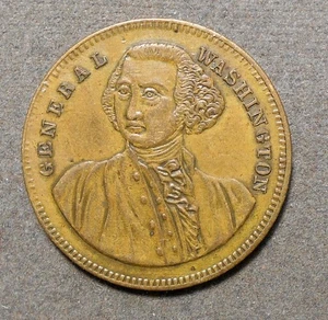 D186 Spielzähler: Fuld & Rulau Gnw-37, 10 $ Goldgröße, Geroge Washington. Messing, - Bild 1 von 2