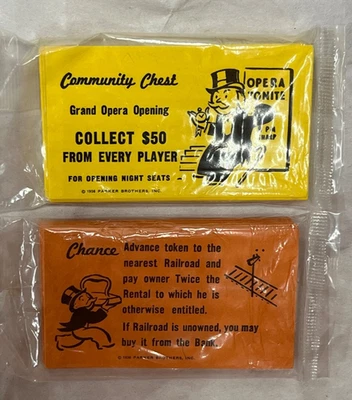 Juego completo de 32 cartas de cofre comunitario y de monopoly Chance de colección - sin abrir nuevo en paquete Foto 1 de 2