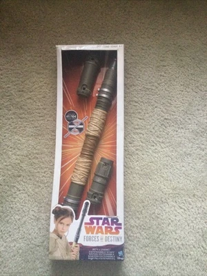 Star Wars Fuerzas del Destino Rey Jakku 41" Extensible Staff BladeBuilders Disney Foto 1 de 4