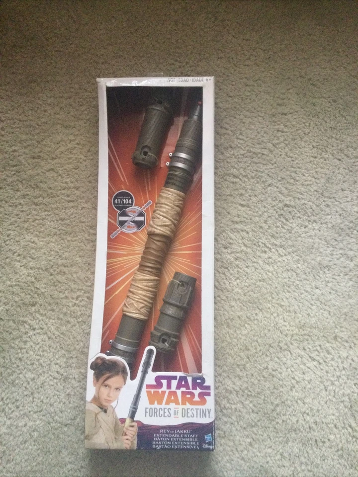 Star Wars Forces of Destiny Rey of Jakku Extendable Staff 2016 Hasbro 6