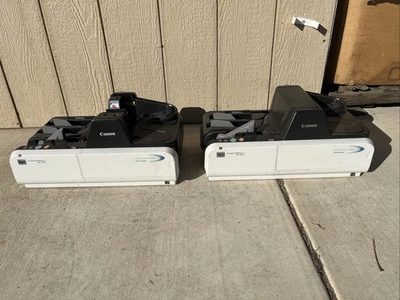 Lote de 2 escáneres de documentos de comprobación Canon ImageFormula CR-190i II para piezas Foto 1 de 4