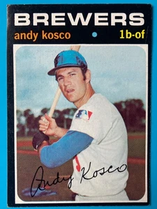 Topps Baseball High 1971 #746 Andy Kosco Milwaukee Brewers en muy buen estado/excelente - Imagen 1 de 2