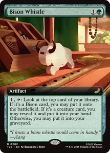 x1 Bison Whistle - Foil - Extended Art R MTG Avatar: The Last Airbender: Eternal - Picture 1 of 1