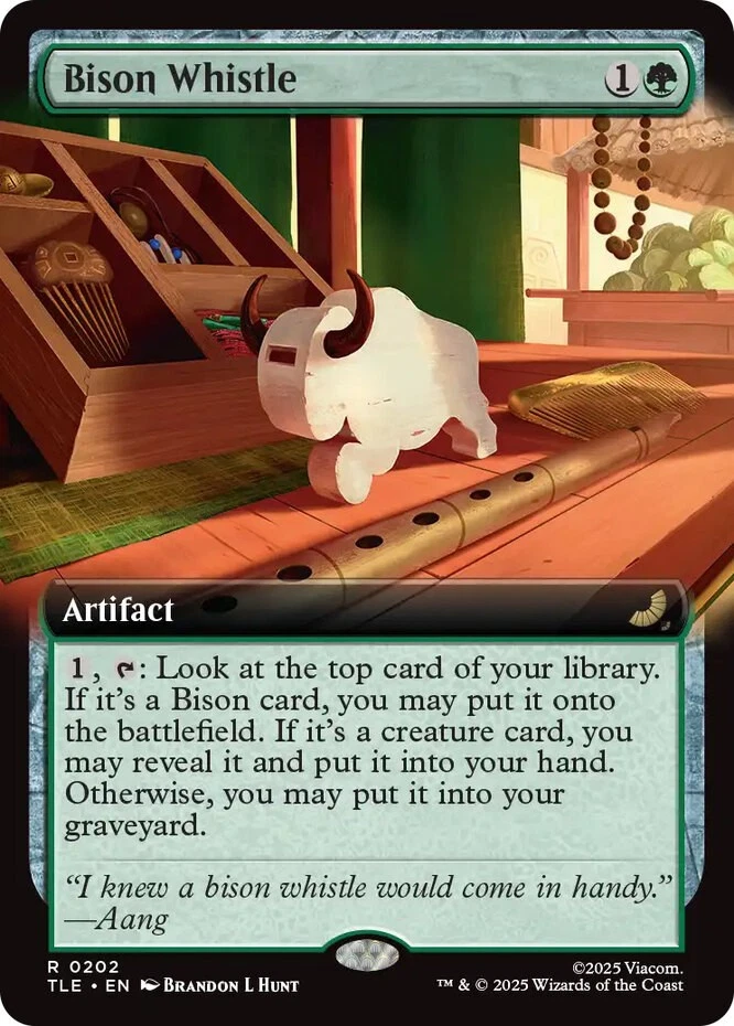 x1 Bison Whistle - Foil - Extended Art R MTG Avatar: The Last Airbender: Eternal - Image 1 of 1