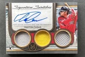 Triston Casas 2023 Topps Museum Collection TRIPLE PATCH AUTO RC /399 (#SWTRA-TC) - Picture 1 of 2