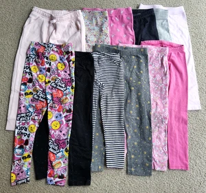 Lot of 12 Girls' 4T Leggings & Pants - Various Colors & Patterns - Picture 1 of 3
