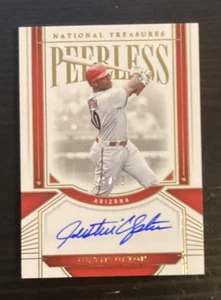 2024 Panini National Treasures JUSTIN UPTON Peerless Signatures /99 #PS-JU - Picture 1 of 2