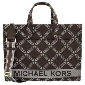 Grand sac fourre-tout jacquard Michael Kors Gigi logo Empire 30S3G3GT7J-240 - Photo 1 sur 5