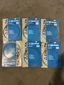 (6) 71 3/4" Band Saw Blades ( Delta). 3/16"wide. 6 Tpi. 0.20 Thick Wood B2 - Picture 1 of 1