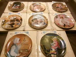 Set Completo 1983 Edizione Limitata DAYS GONE BY Piatti da Collezione Sandra Kuck - Foto 1 di 11