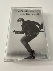 BRYAN ADAMS CUTS LIKE A KNIFE CASSETTE TAPE - Picture 1 of 4