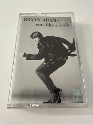 BRYAN ADAMS CUTS LIKE A KNIFE CASSETTE TAPE - Image 1 of 4