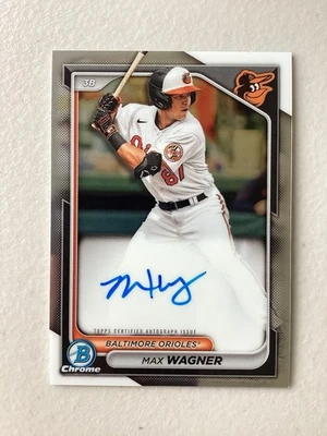 2024 Bowman Baseball - Max Wagner CPA-MW - Base Autograph  - Image 1 of 4
