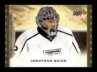 6-0-0 PWE . 2014-15 masterpieces . upper deck #16 jonathan quick - Image 1 of 2