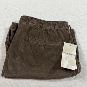 Tommy Bahama Sea Coast Corduroy Pull On Shorts Nut Brown XXL TTG Elastic Waist - Picture 1 of 12
