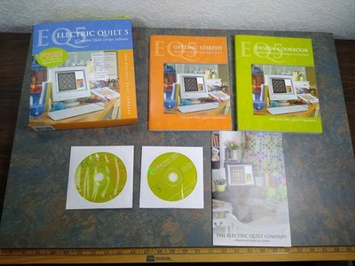 EQ5 Electric Quilt design computer software Embroidery Upgrade cd vintage old - Image 1 of 4