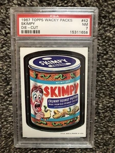 WACKY PACKAGES 1967 DIE CUT # 42 SKIMPY Psa7 - Picture 1 of 2