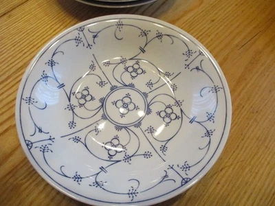 3 Suppenteller Form Marienbad Ingres weiß Indisch Blau Strohblume Pastateller - Bild 1 von 2